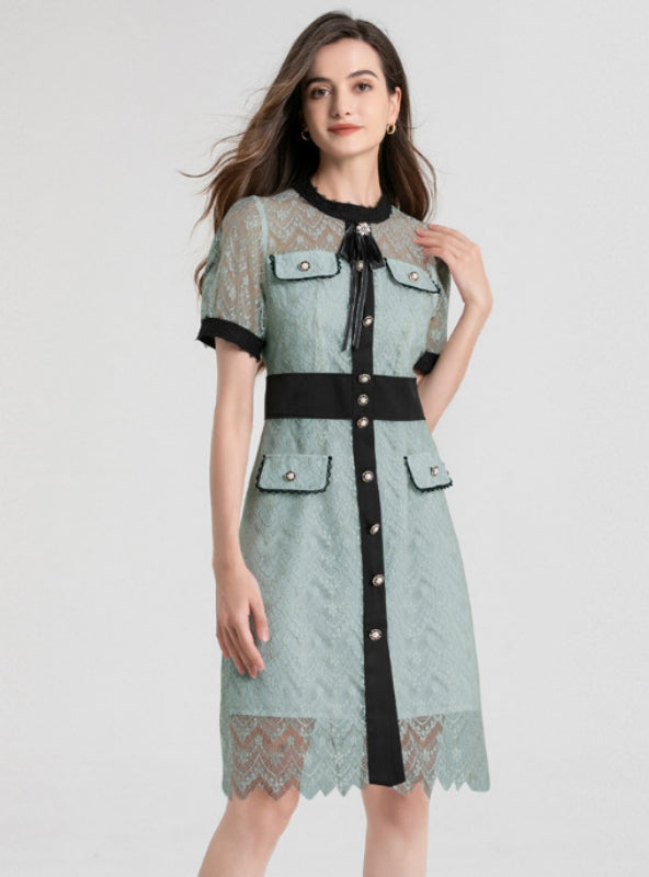 Women's Fashion Solid Color Long Sleeve Tassels Slim-fit Short Dress