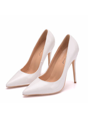 Ultra-fine Patent Leather High Heels Shoes
