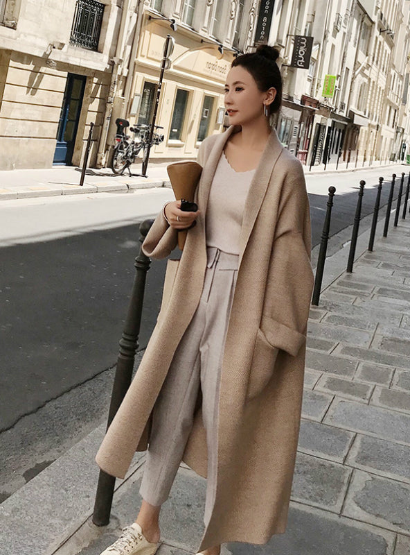 2023 Winter Elegant Winter Coats Loose Knit Cardigan