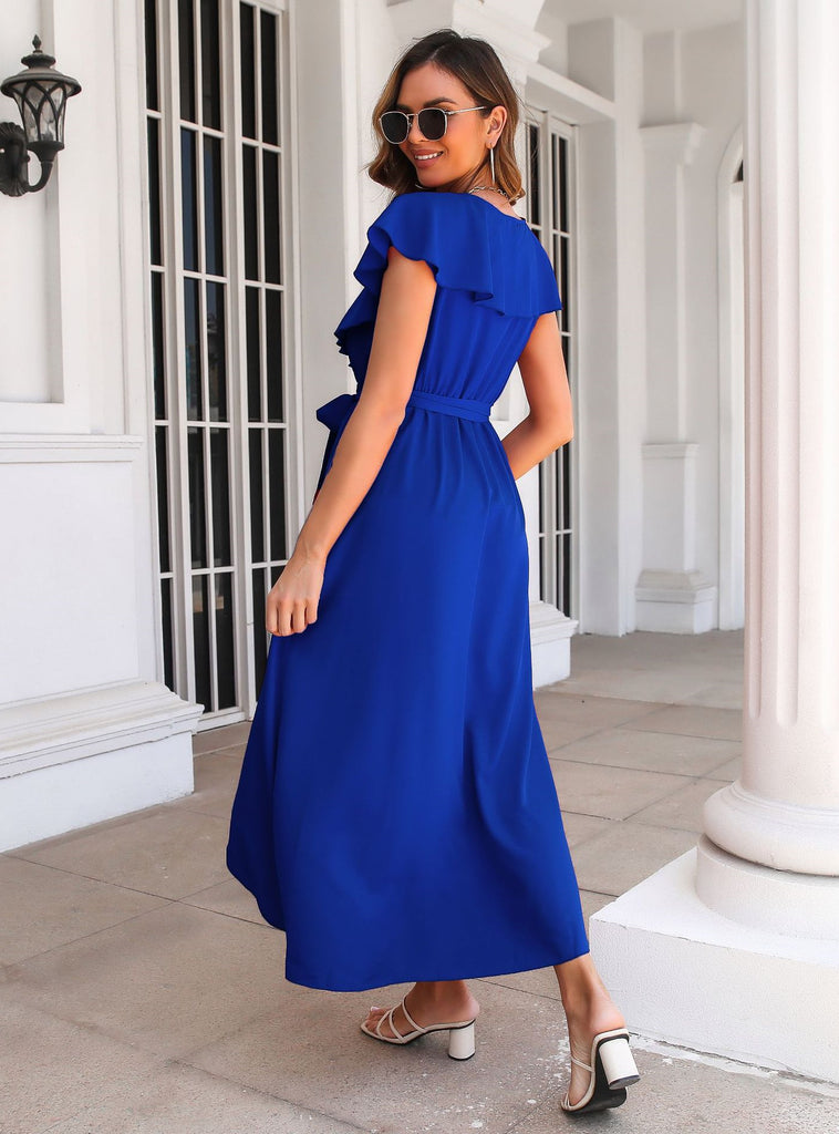 Splice V-Neck Dress