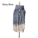 Thick Tassel Color Matching Thick Scarf