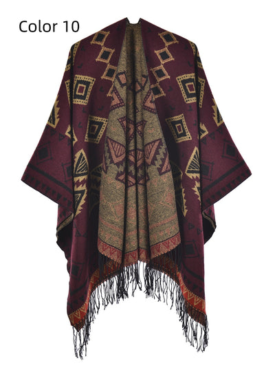 Bohemian Thickened Dual-purpose Scarf Cloak