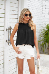 Women's Solid Color Loose Jacquard Vest