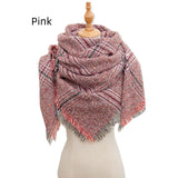 Bristle Large Plaid Square Scarf Shawl
