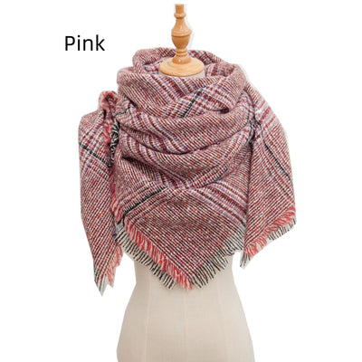 Bristle Large Plaid Square Scarf Shawl