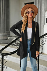 Solid Color Loose Long Sleeve Coat