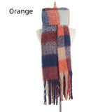 Women Fringed Thick Scarf Shawl