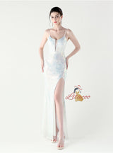 Sexy Mermaid Spaghetti Straps Prom Dress