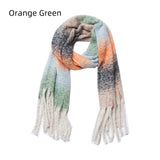 Thick Tassel Gradient Scarf Shawl