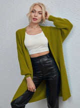 Solid Color Medium and Large Cardigan Sweater