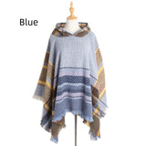 Women Cape Hooded Shawl Cloak