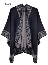 Ladies Padded Warm Cloak Scarf Shawl