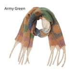 Thickened Jacquard Thick Tassel Gradient Polka-dot Scarf