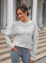 Solid Color Long Sleeve Pit Sweater