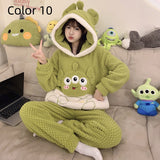 Thick Flannel Cartoon Home Service Suit