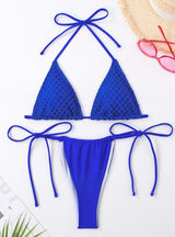 Sexy Thong Fishing Net Bikini Swimsuit