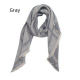 Women Checked Diagonal Scarf