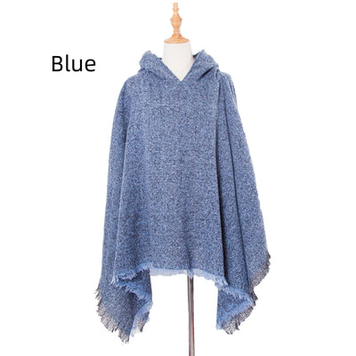 Pure Black Hooded Cloak