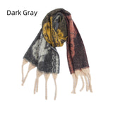 Thick Fringed Jacquard Scarf