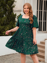 Printed Casual Loose Square Dress