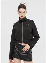 Long Sleeve Zipper Short Coat Jacket
