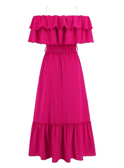 Sexy Maix Off the Shoulder Long Dress