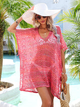 Loose Large Size Beach Hollowing Bikini Cover Up