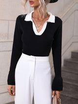 Turtleneck Flared Sleeves Sweater