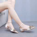 Flat Heel Casual Pointed Sandals