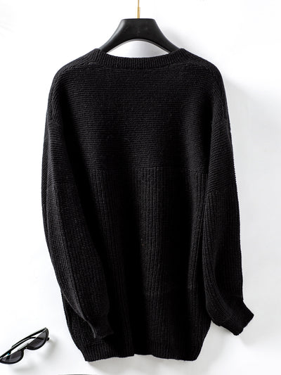 Casual Loose Knit Sweater Cardigan Coat