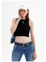 Solid Color Sexy Suspender Vest