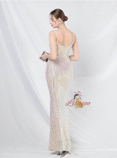 Mermaid Spaghetti Straps Prom Dress