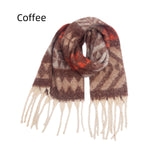 Coarse Tassel Jacquard Scarf
