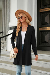 Button Long Sleeve Loose Coat