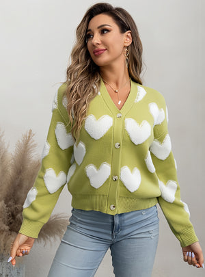 V-neck Cardigan Sweater Jacket