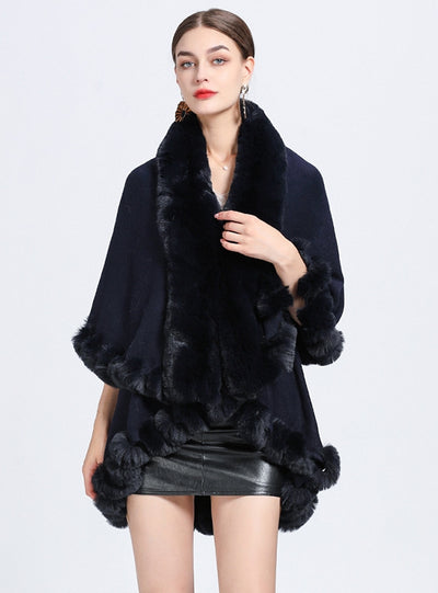 Knitted Cardigan Loose Shawl Cloak