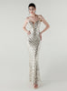 Spaghetti Straps Mermaid Sequins Prom Dress