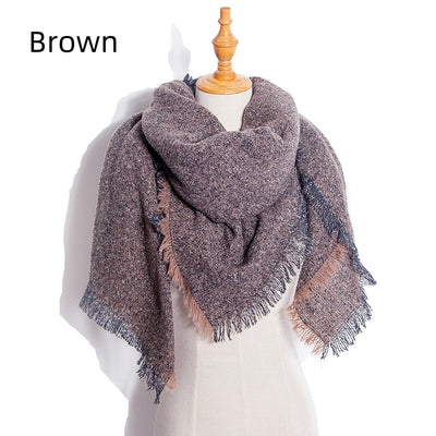 Thickened Shawl Prickly Square Scarf