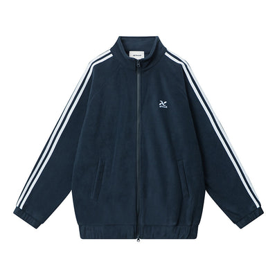 Women Retro Zipper Loose Coat