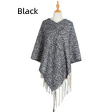 Thick Long Tassels Shawl Cloak