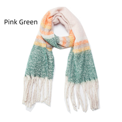 Thickened Thick Tassel Ring Yarn Scarf