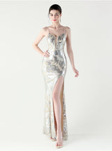 Sexy Mermaid Spaghetti Straps Prom Dress