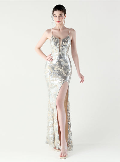 Sexy Mermaid Spaghetti Straps Prom Dress