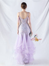 Mermaid Tulle Sequins Beading Prom Dress