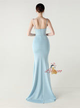 Mermaid Spaghetti Straps Beading Prom Dress