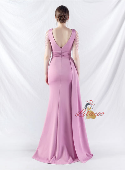 Mermaid Split Beading Prom Dress