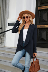 Long Sleeve Solid Color Loose Coat