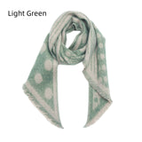 Thickened Jacquard Polka-dot Bevel Scarf