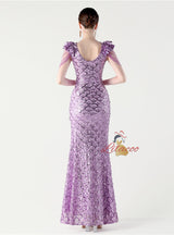 Mermaid Sequins Beading Prom Dress