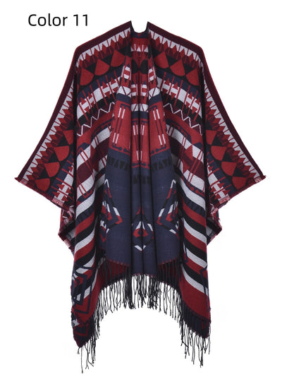 Bohemian Thickened Dual-purpose Scarf Cloak